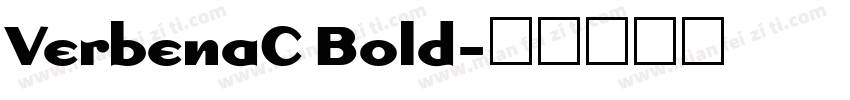 VerbenaC Bold字体转换